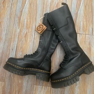 Dr Martens Audrick 201 Tall Leather Boots Size 8